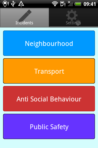 Police officer activity app