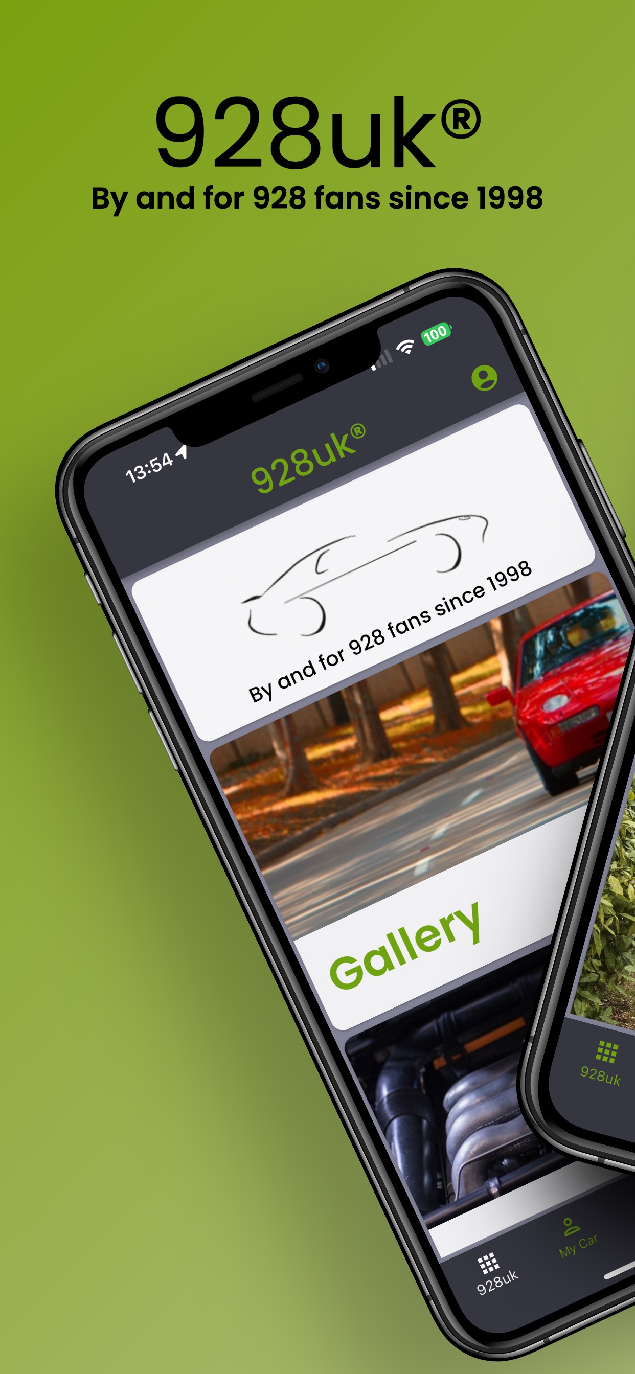 928uk App Home Screen