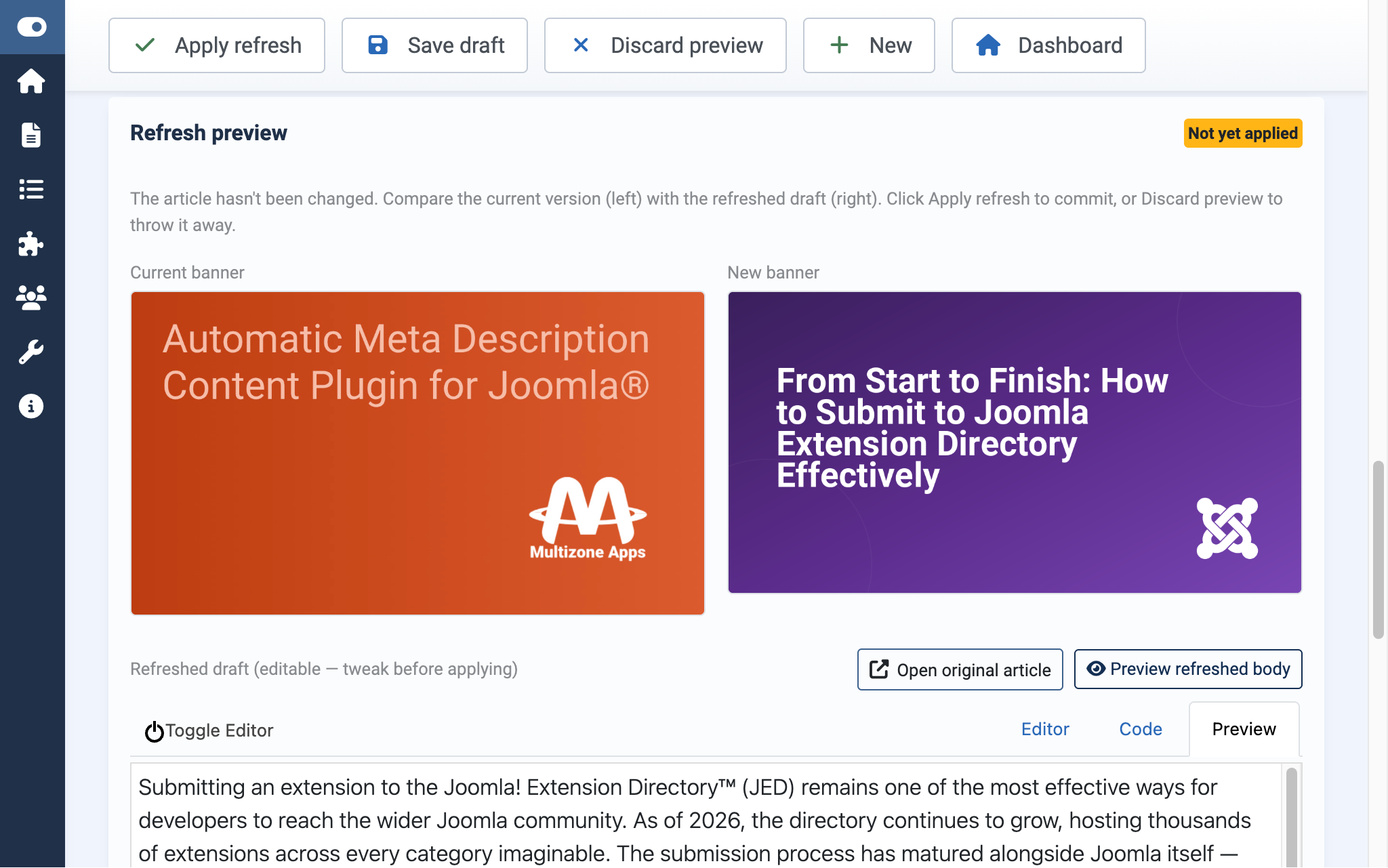 Article Generator - Banners
